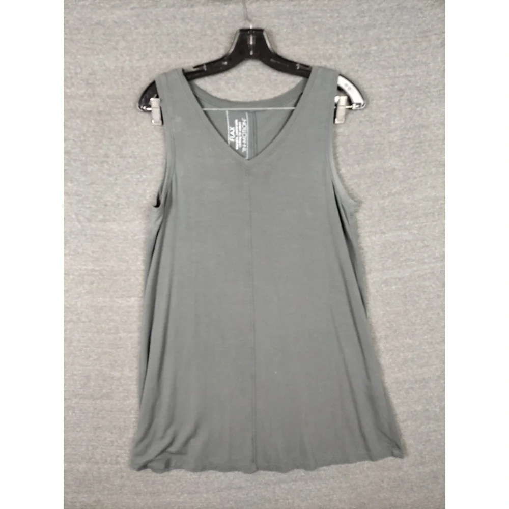 Flax Womens Shirt Small Gray Knit Tunic Sleeveless Capsule Layer Lagenlook